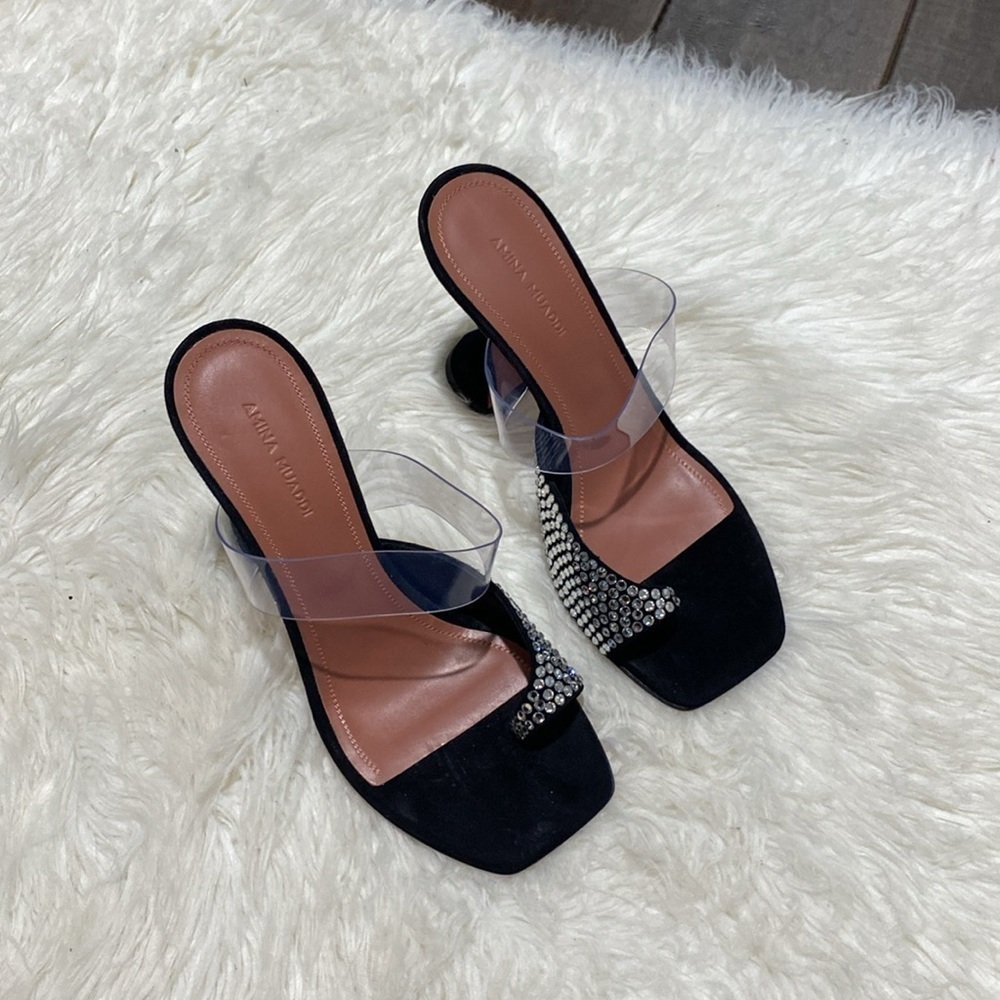 Amina Muaddi Paloma crystal slipper size 36.5EU - Picture 12 of 15